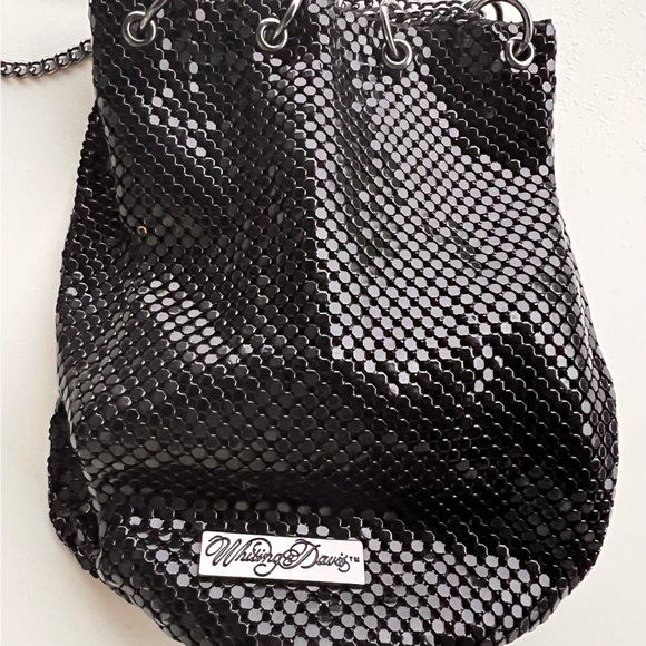 Whiting & Davis Crossbody black mesh bag, NWOT. - Picture 4 of 7